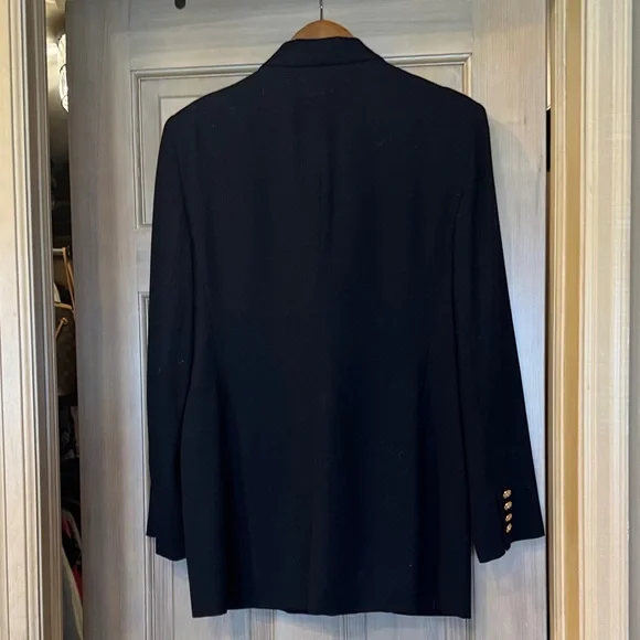 VTG Lauren Ralph Lauren Navy Blazer with Gold Accents - Picture 5 of 5